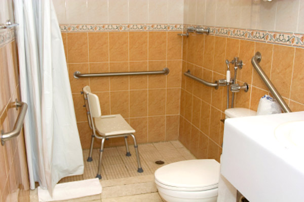 Handicapped accesible shower